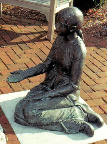 Plaza sculpture, College of Notre Dame of Maryland